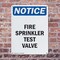 Signmission Fire Sprinkler Test Valve OSHA Notice Sign, Plastic, 10in W x 14in L, 2PK OS-2PACK-NS-P-1014-V-12690 - alternate 4